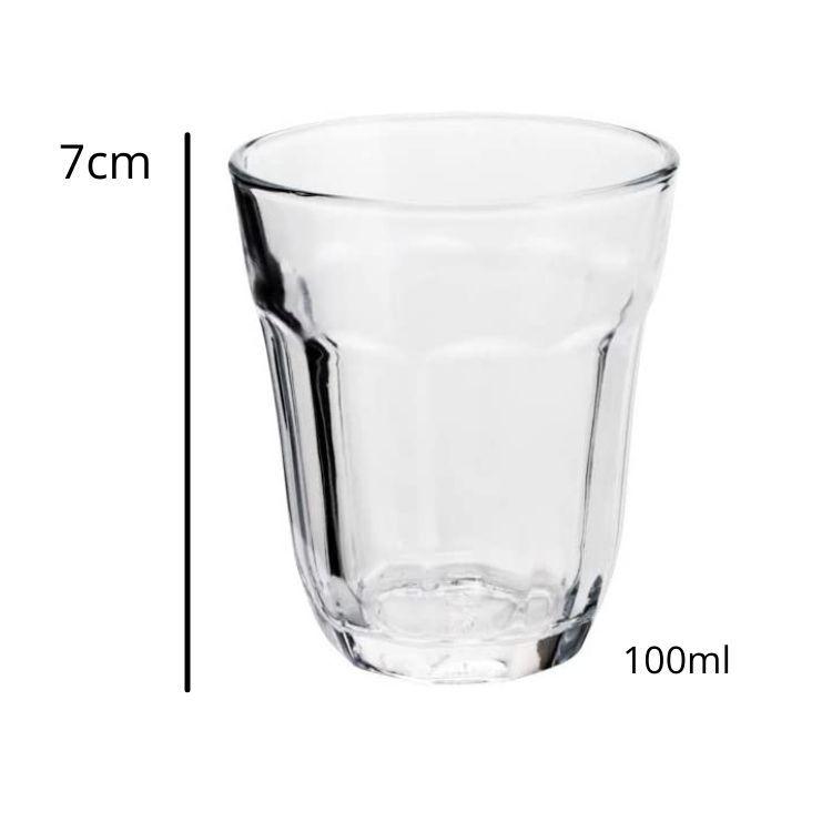 6 Copos Copinhos Americano Shot Vidro 100ml - Envio Já - Lyor ...
