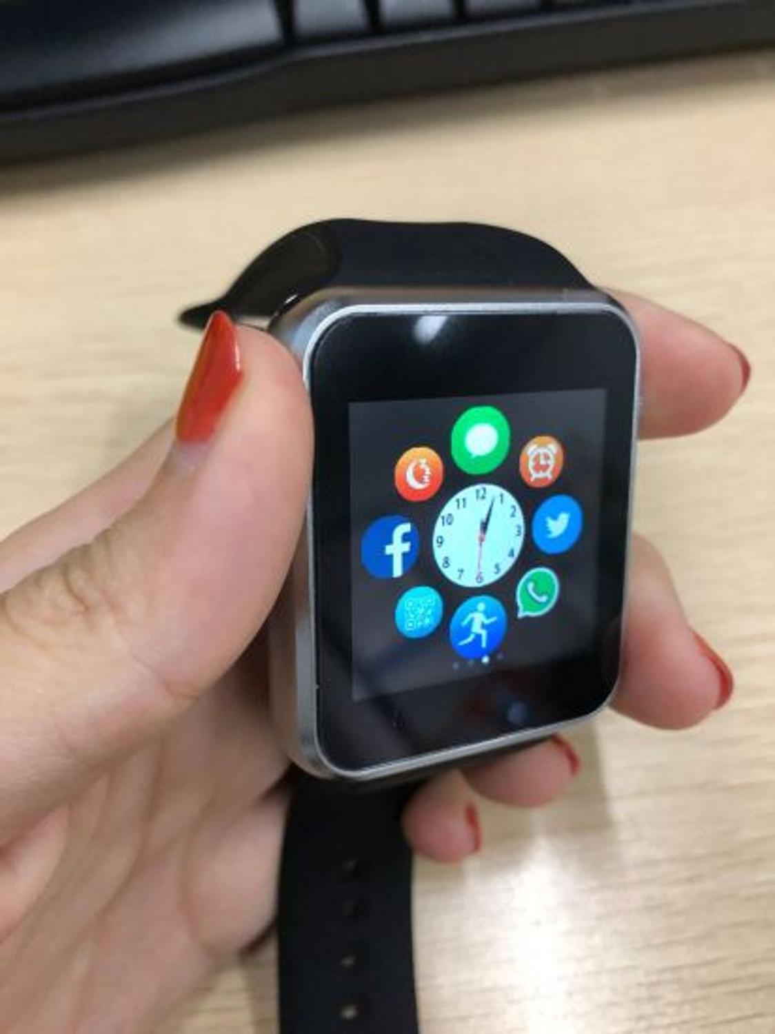 a1 relógio inteligente smart watch bluetooth chip android s7 preto