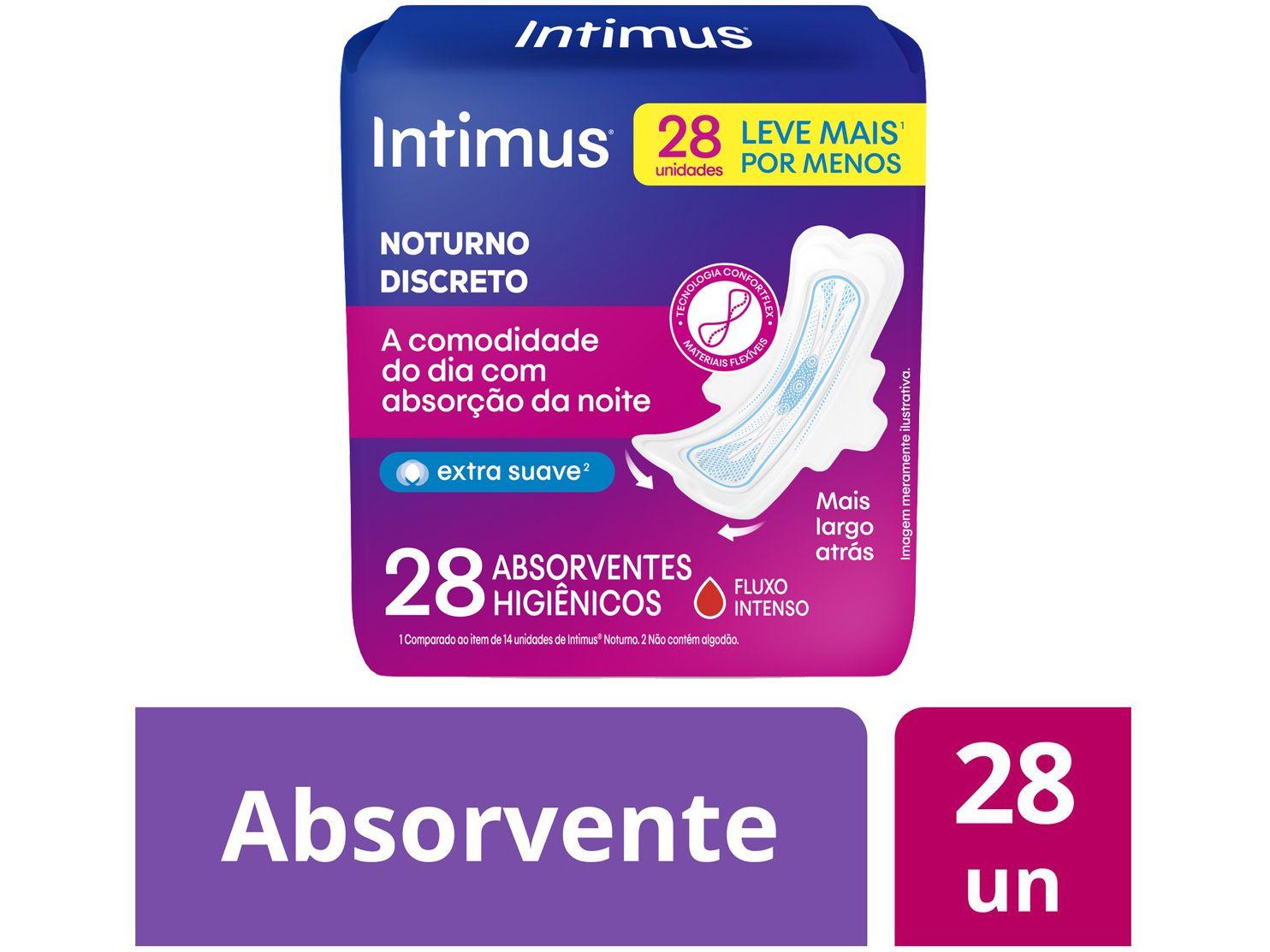 Absorvente Externo Intimus Noturno Discreto