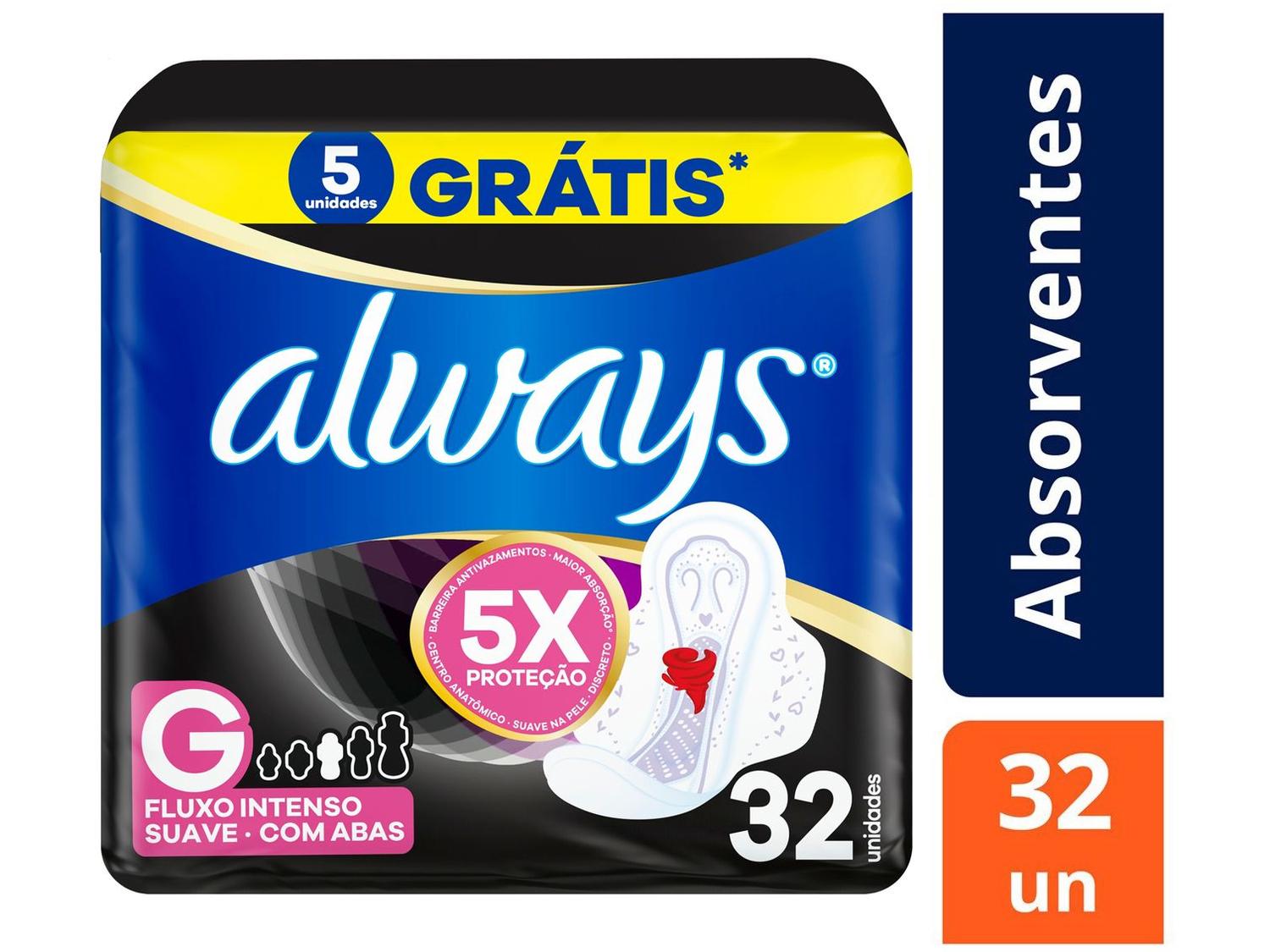 Absorvente Noturno Always Noites Tranquilas Suave G