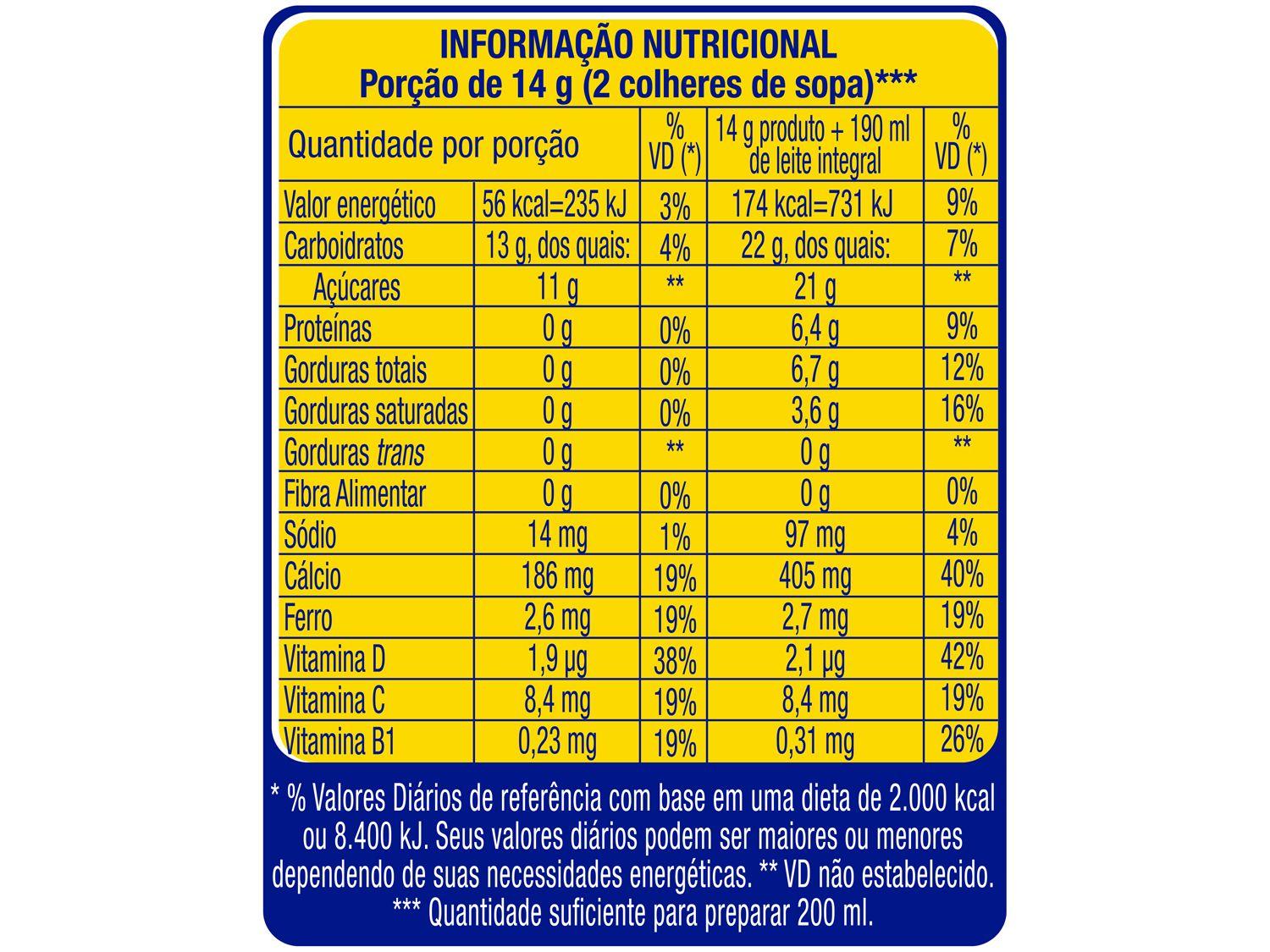 Achocolatado em Pó Nescau Nesquik Morango