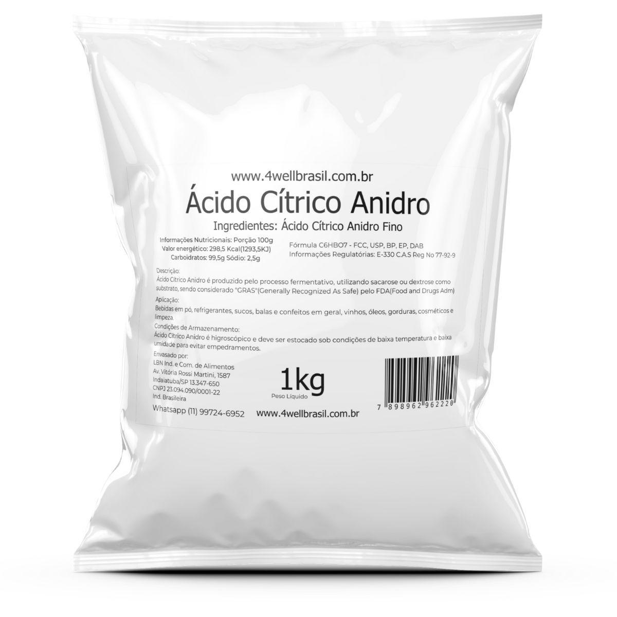 Acido citrico anidro E330 da 1 kg