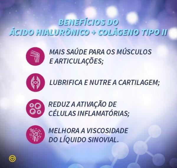 Acido Hialuronico + Colageno Tipo 2 1000Mg 60 Caps - Sfood