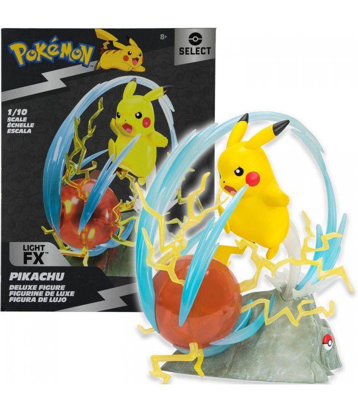 JAZWARES Select Pokemon Pikachu 1/10 Scale Deluxe Figure shops Light FX Electro NEW