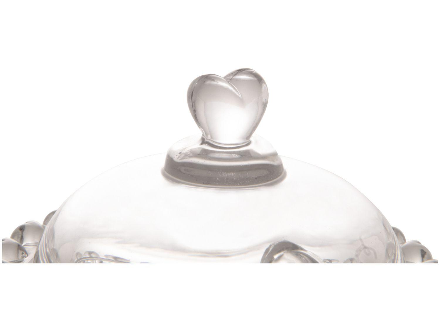 Açucareiro de Cristal com Tampa e Colher Lyor