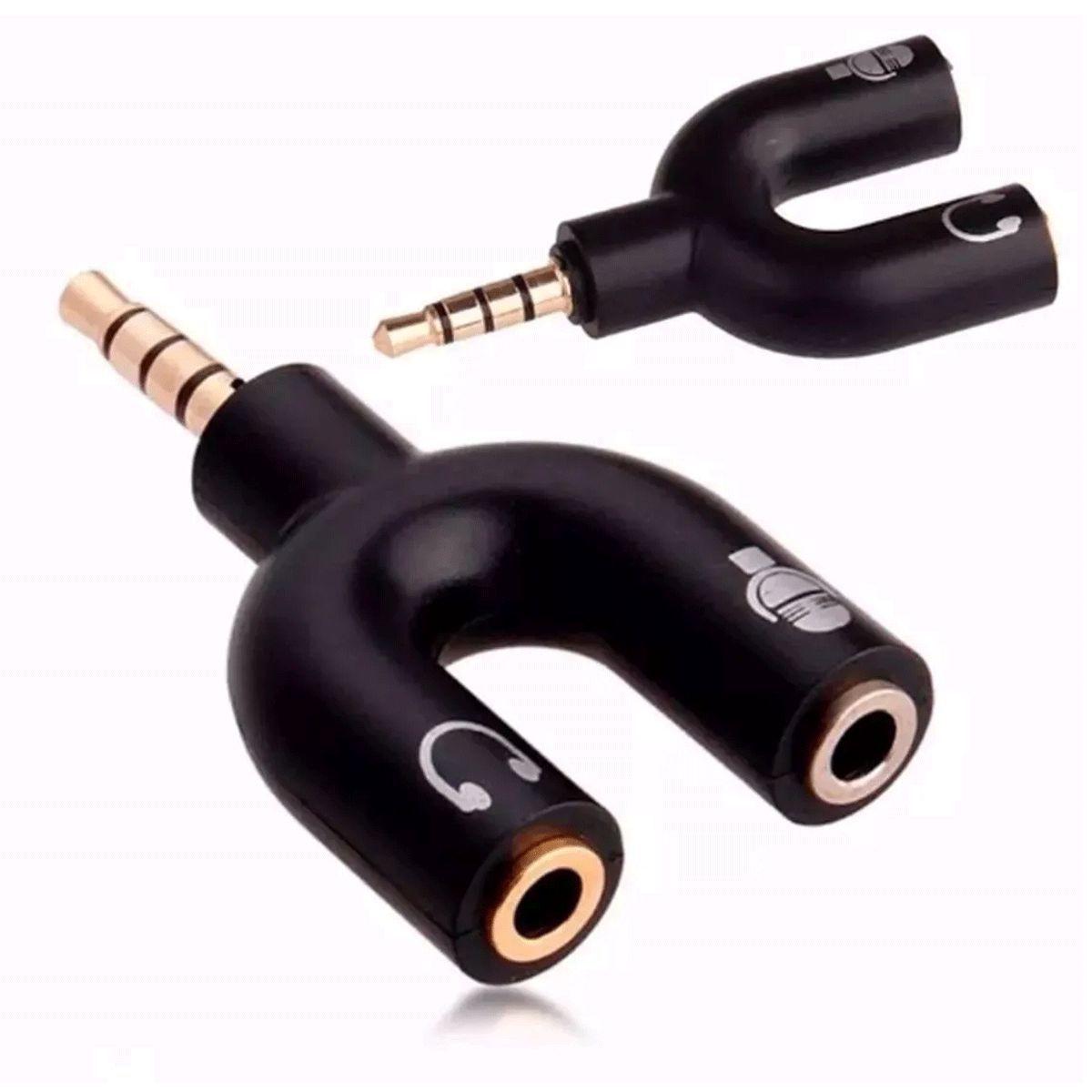 Adaptador Headset Fone Microfone Celular Notebook P2 - SHINKA - Headset com  Fio - Magazine Luiza