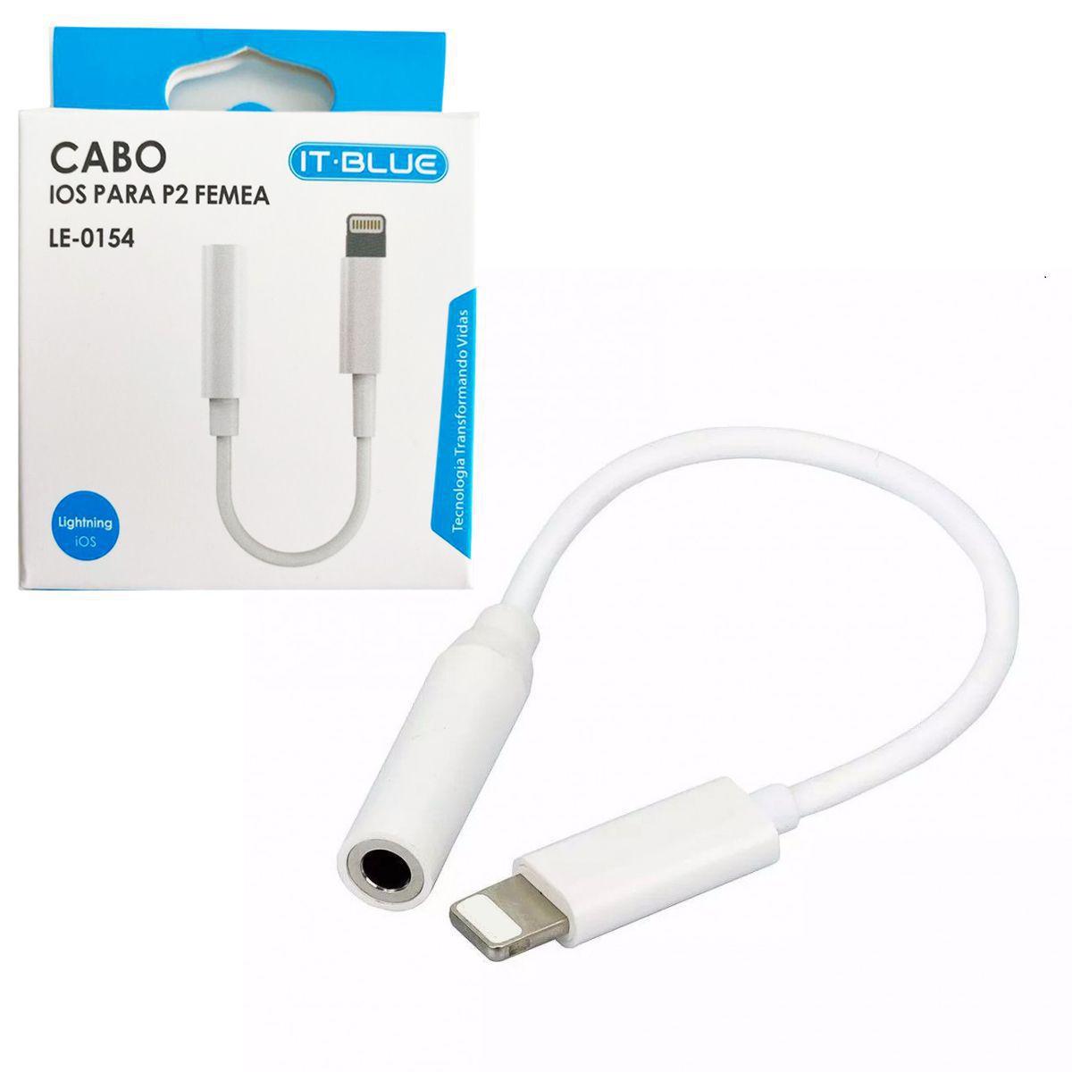 Adaptador Lighting P2 Femea Fone P/ iPhone 7 8 11 X Pro Max - IT - BLUE -  Cabos e Adaptadores de Áudio - Magazine Luiza
