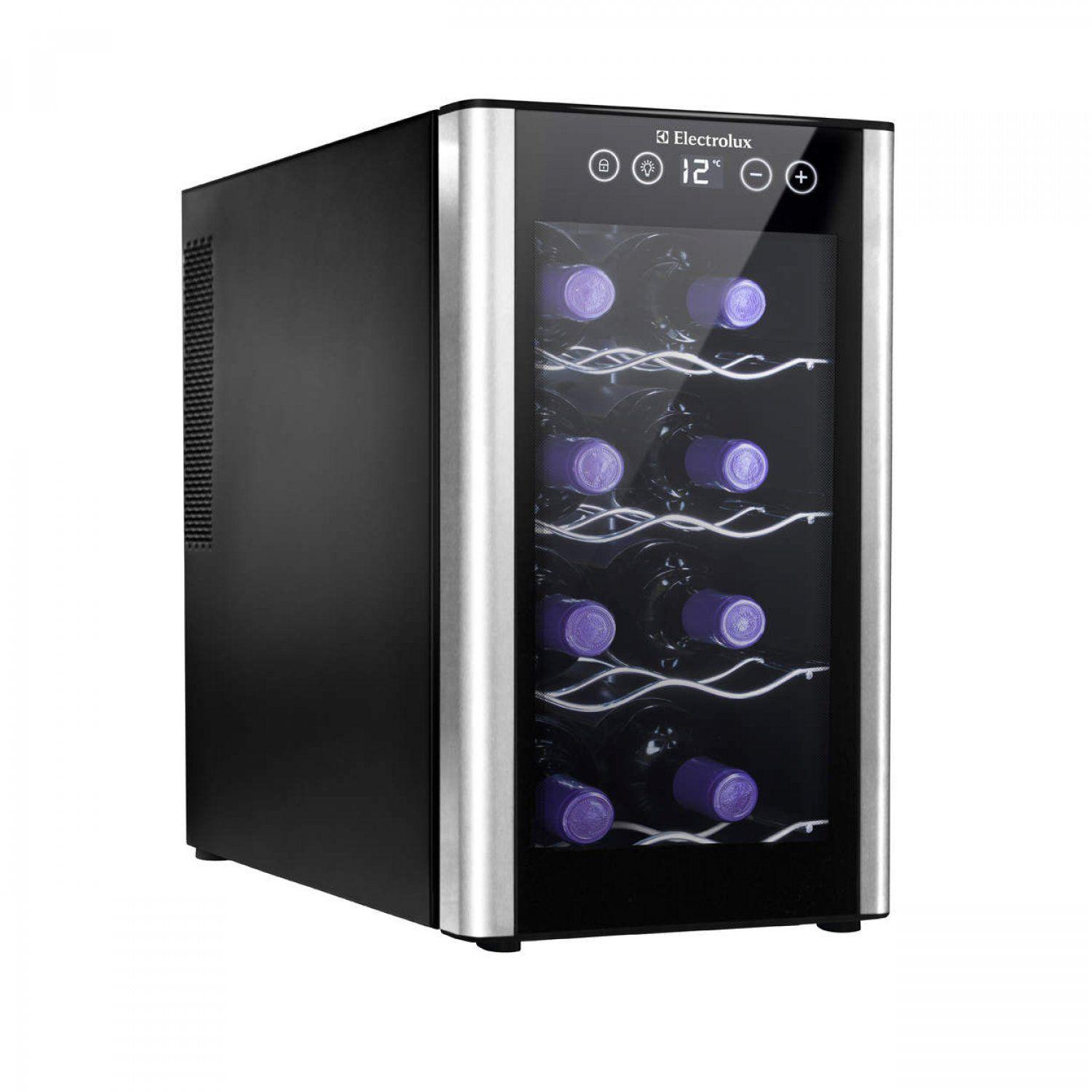 Adega Climatizada 8 Garrafas Por Compressor Electrolux Preto - Adega ...