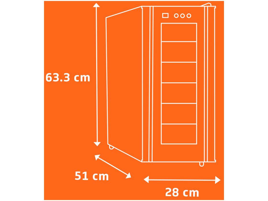 Adega Climatizada Brastemp 12 Garrafas com Painel Touch All Black BZC12 B Preto