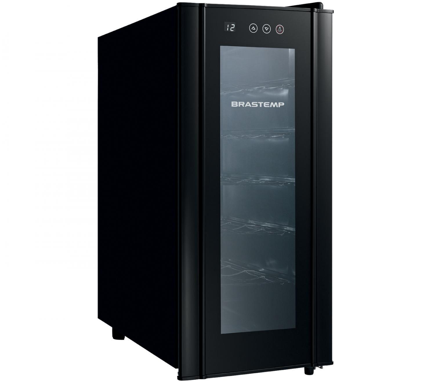 Adega Climatizada Brastemp 12 Garrafas com Painel Touch All Black BZC12 B Preto