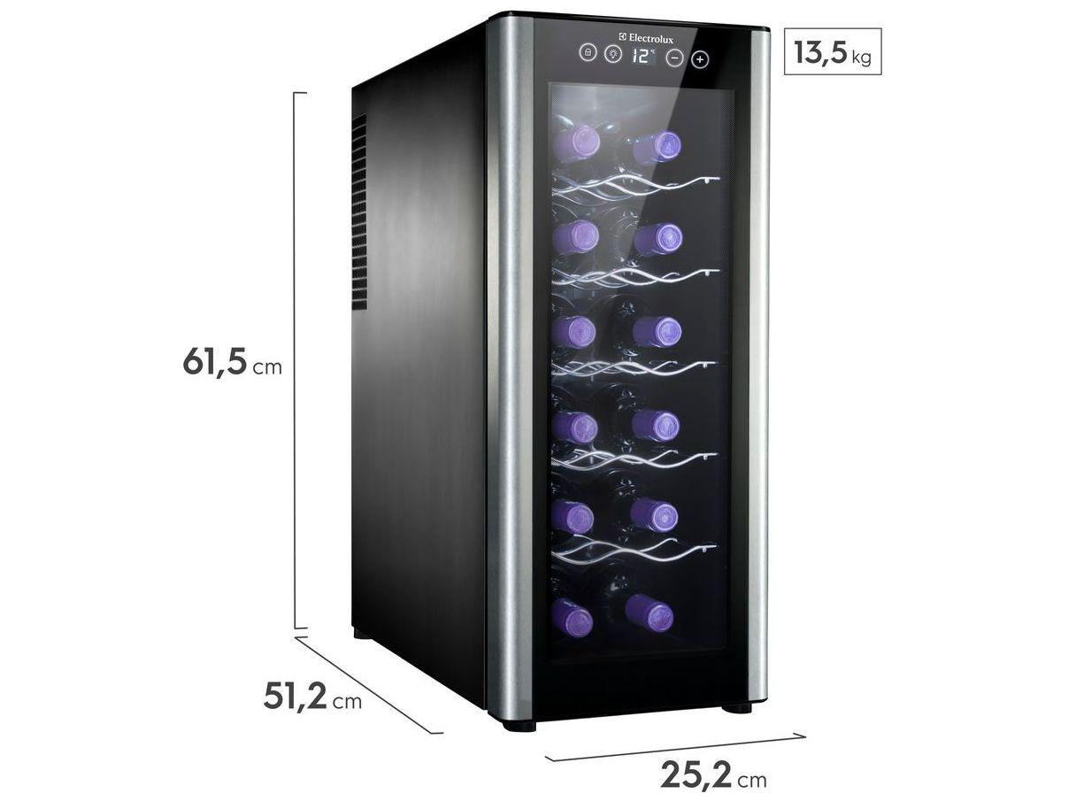 Adega Electrolux 12 Garrafas com LED 1 Portas