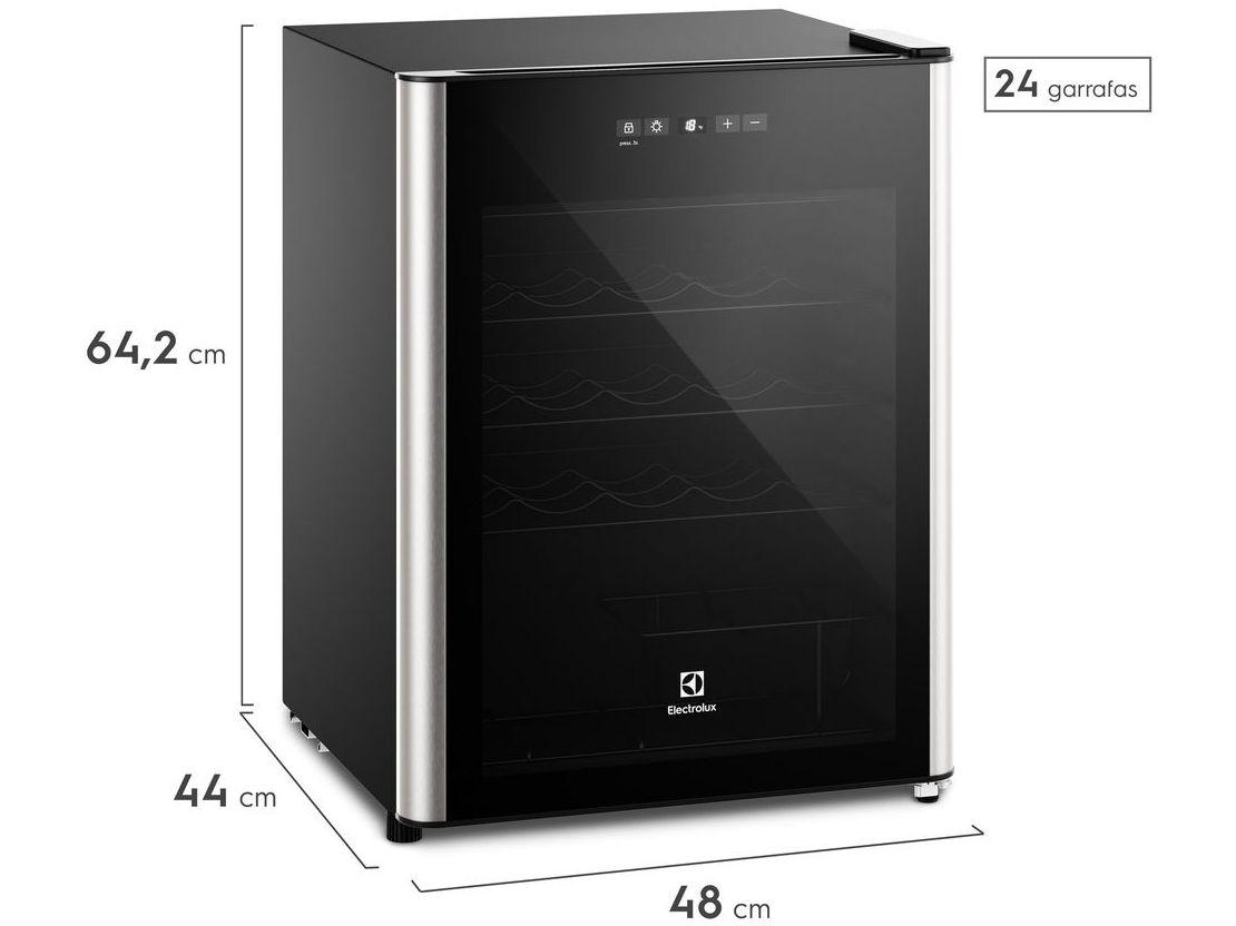Adega Electrolux 24 Garrafas com Compressor Preta 1 Porta WSF24