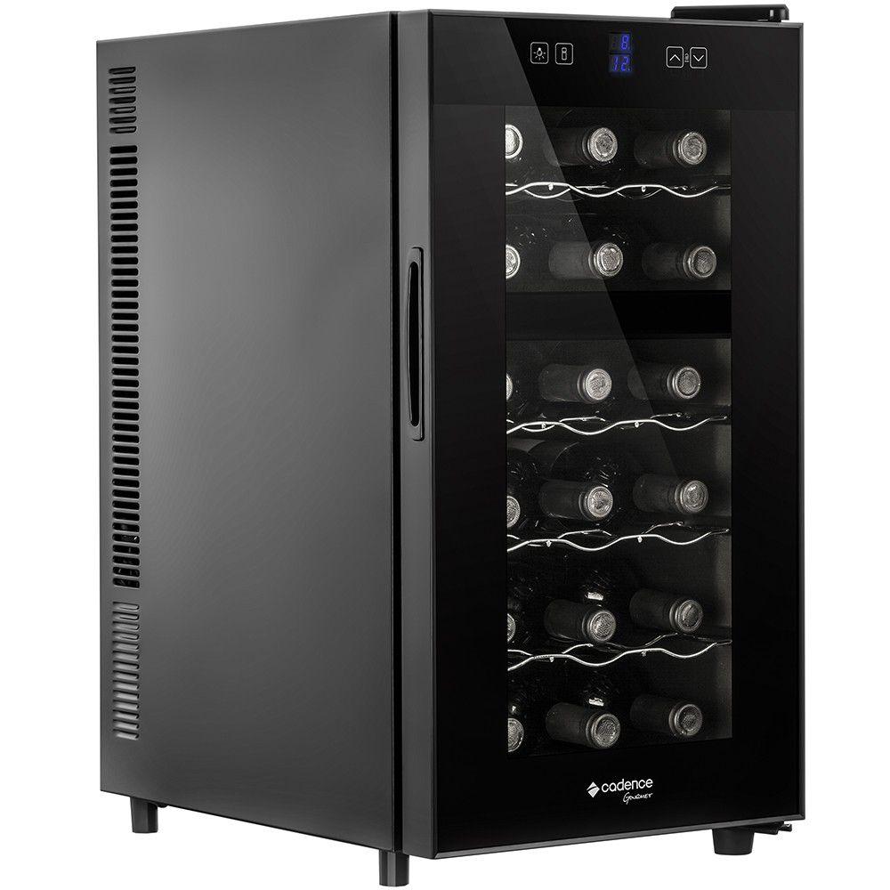 Adega Gourmet 18 Garrafas Dual Zone Touch Bivolt Preto (ADE180 ...