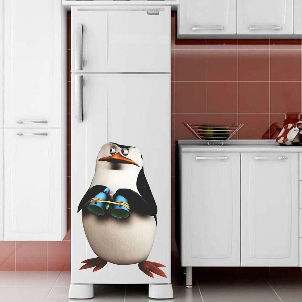 Adesivo De Geladeira Pinguim De Madagascar Casa Harmonia Adesivo Para Geladeira Magazine Luiza