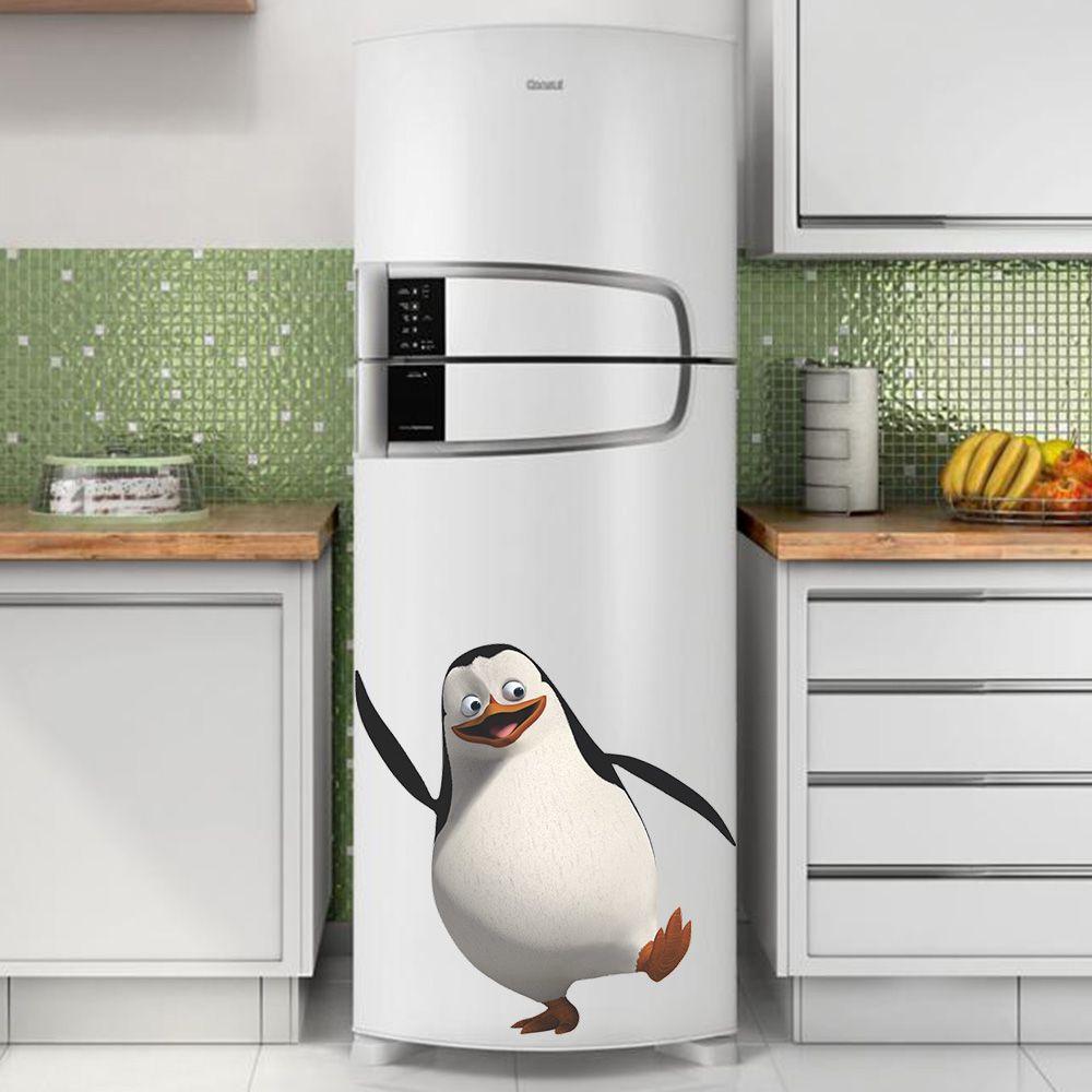 Adesivo De Geladeira Pinguim De Madagascar Feliz Casa Harmonia Adesivo Para Geladeira Magazine Luiza