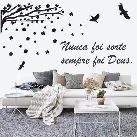 Adesivo Decorativo Parede Frase Arvore Galho Nunca Foi Sorte Sempre Foi Deus Adoro Decor Adesivo De Parede Magazine Luiza Pensando no seu melhor, colocamos aqui lindos papéis de paredes que irão dar ao seu quarto um toque a mais de estilo e personalidade. adesivo decorativo parede frase arvore galho nunca foi sorte sempre foi deus adoro decor