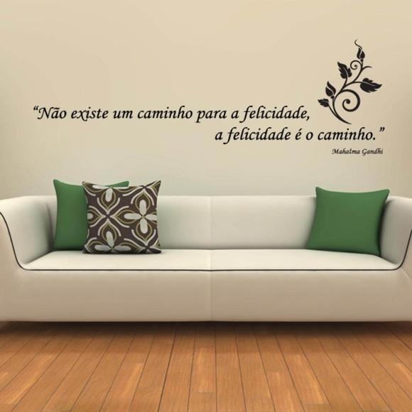 Adesivo Parede Frase A Felicidade E O Caminho Tam P 60x10 Cm Colou Ta Colado Adesivo De Parede Magazine Luiza