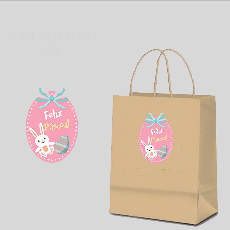 Adesivo Personalizado Para Sacola Kraft Pascoa Tacolado Adesivos Magazine Luiza