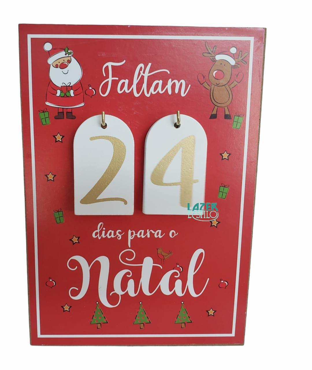 Advento Calendário De Natal Contagem Regressiva Papai Noel - L&E -  Decoração de Natal para Casa - Magazine Luiza