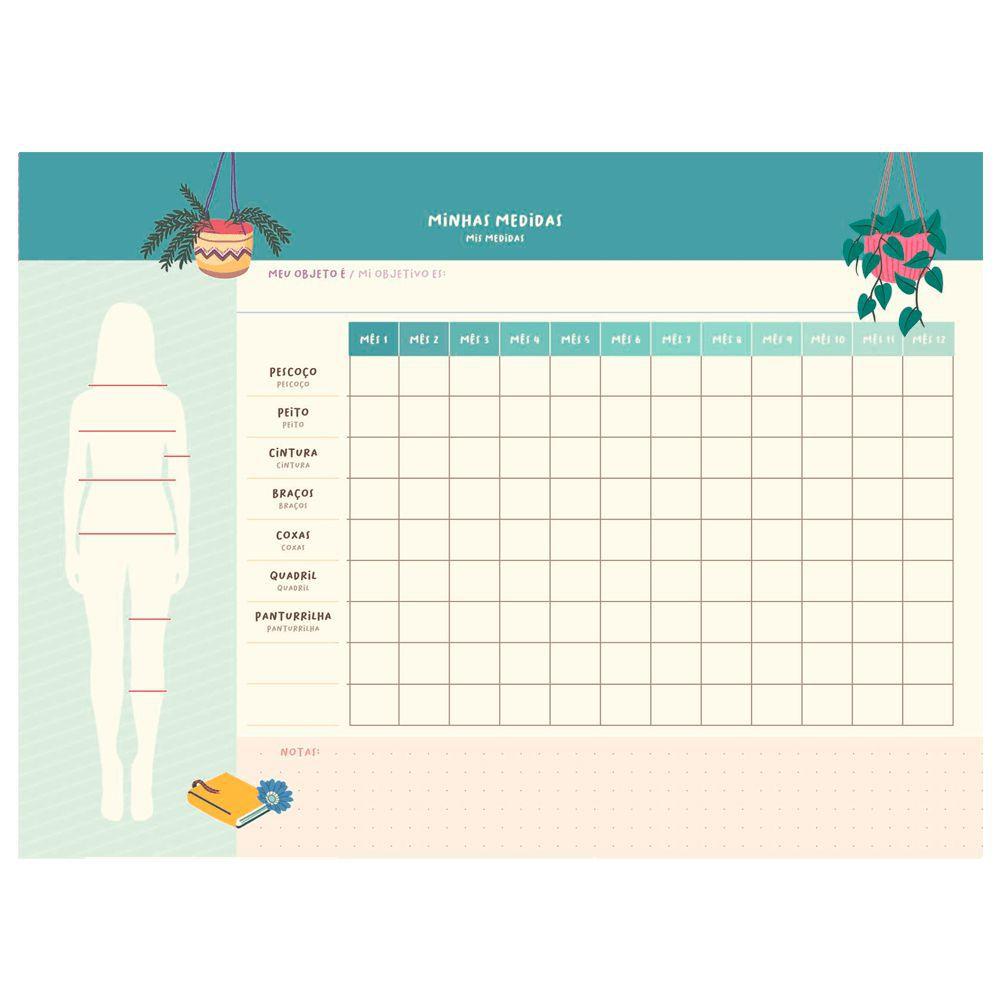 Agenda Espiral Fitness Planner Permanente Jandaia De Boas 3 Planner