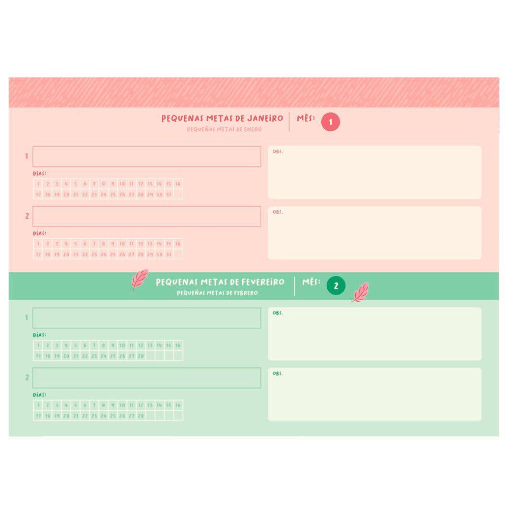 Agenda Espiral Fitness Planner Permanente Jandaia De Boas 3 Planner