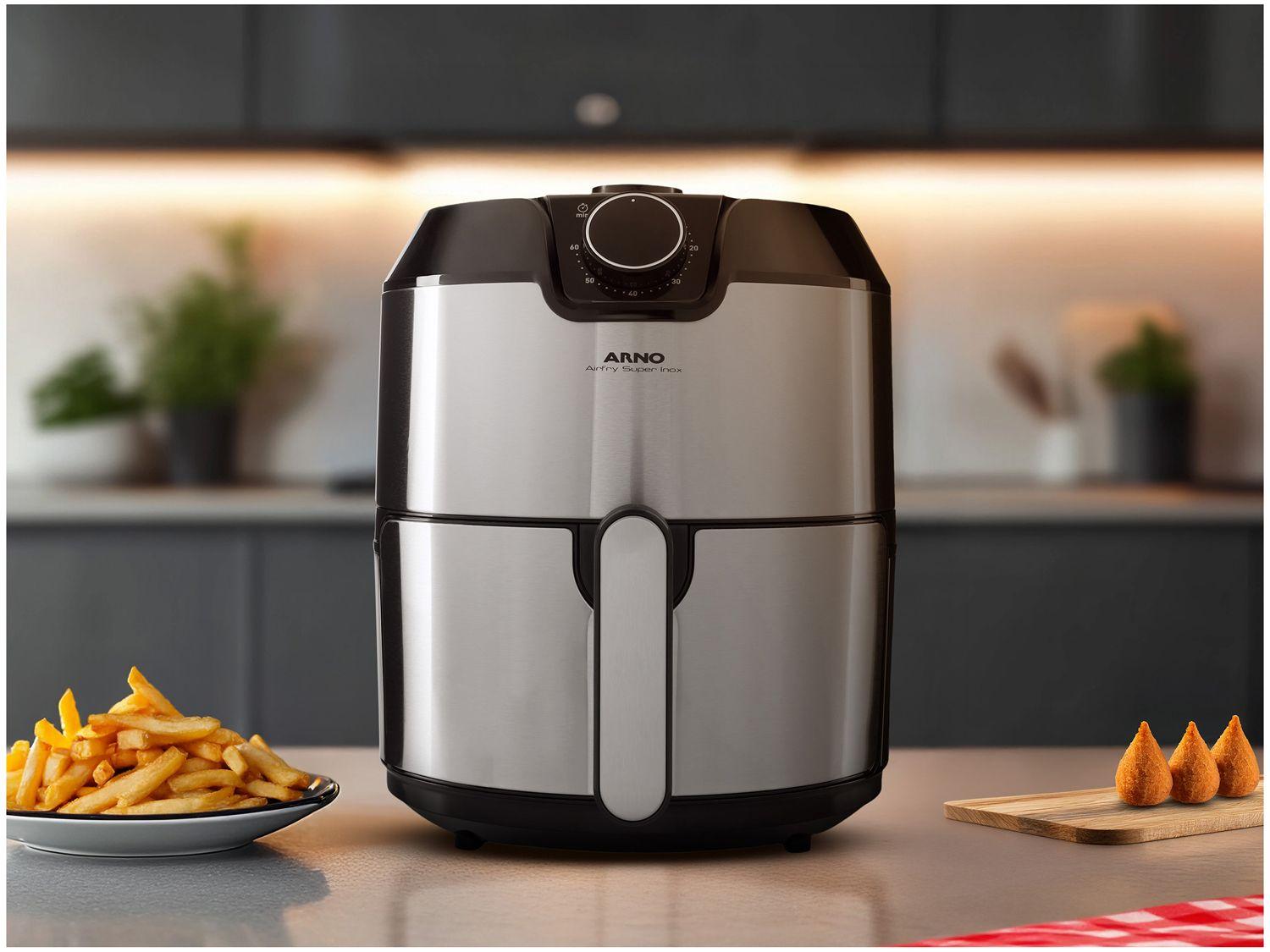 Air Fryer Arno Airfry Super BFRY Preta e Inox 4L com Timer