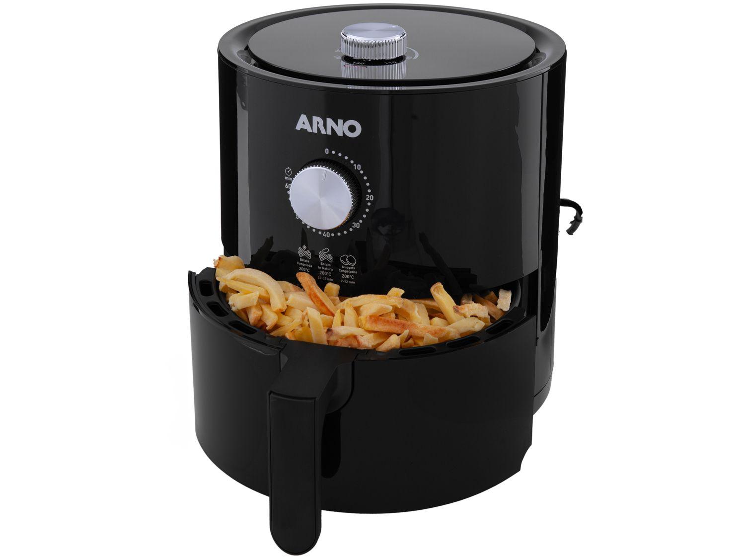 Air Fryer Arno Ultra Preta com Timer 4,2L