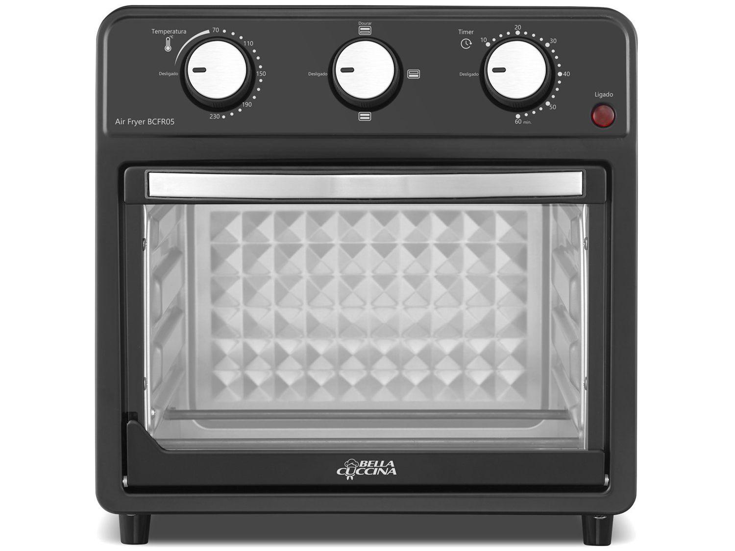 Air Fryer Bella Cuccina BCFR05 Preta com Timer 12L