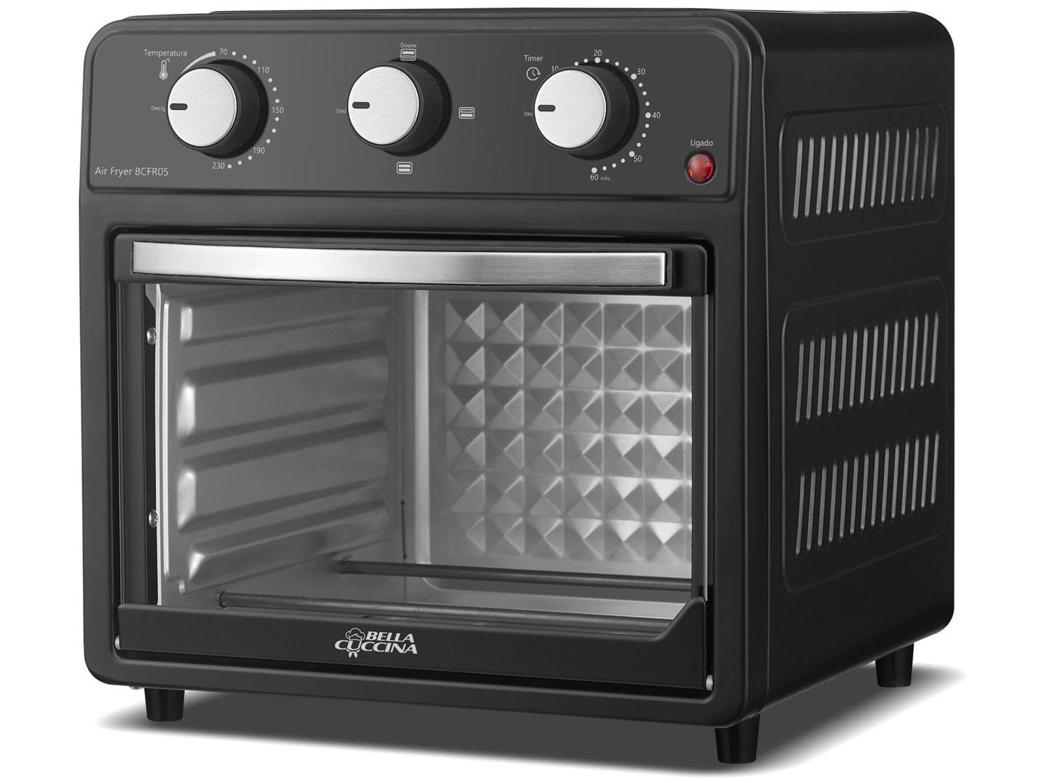 Air Fryer Bella Cuccina BCFR05 Preta com Timer 12L