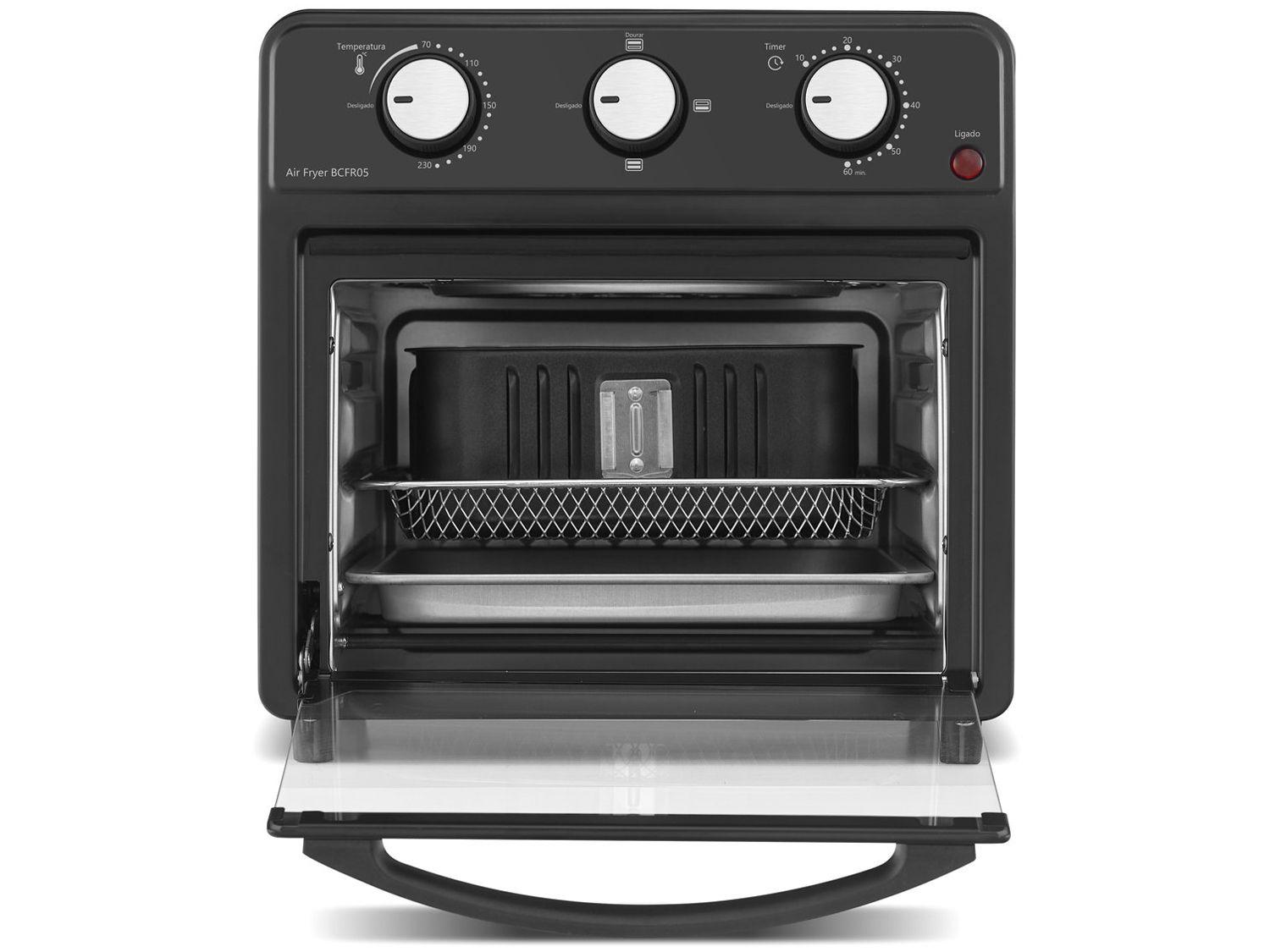 Air Fryer Bella Cuccina BCFR05 Preta com Timer 12L