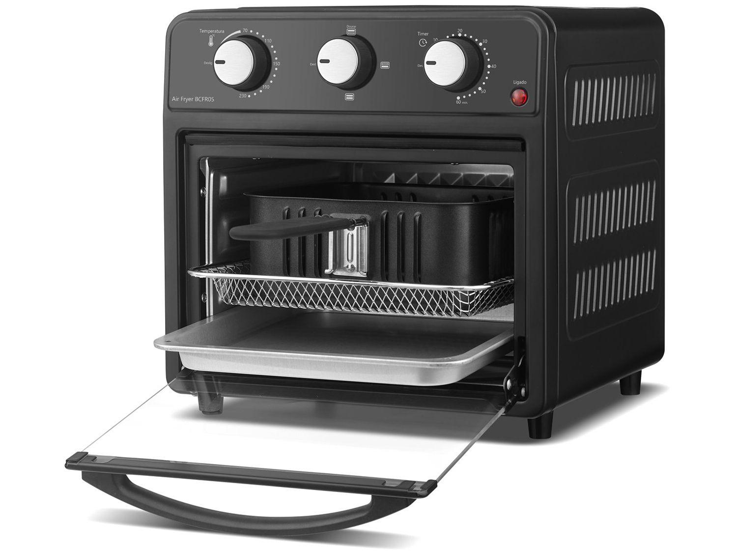 Air Fryer Bella Cuccina BCFR05 Preta com Timer 12L