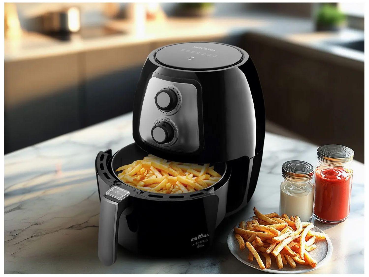 Air Fryer Britânia BFR21P Preto 3,4L com Timer