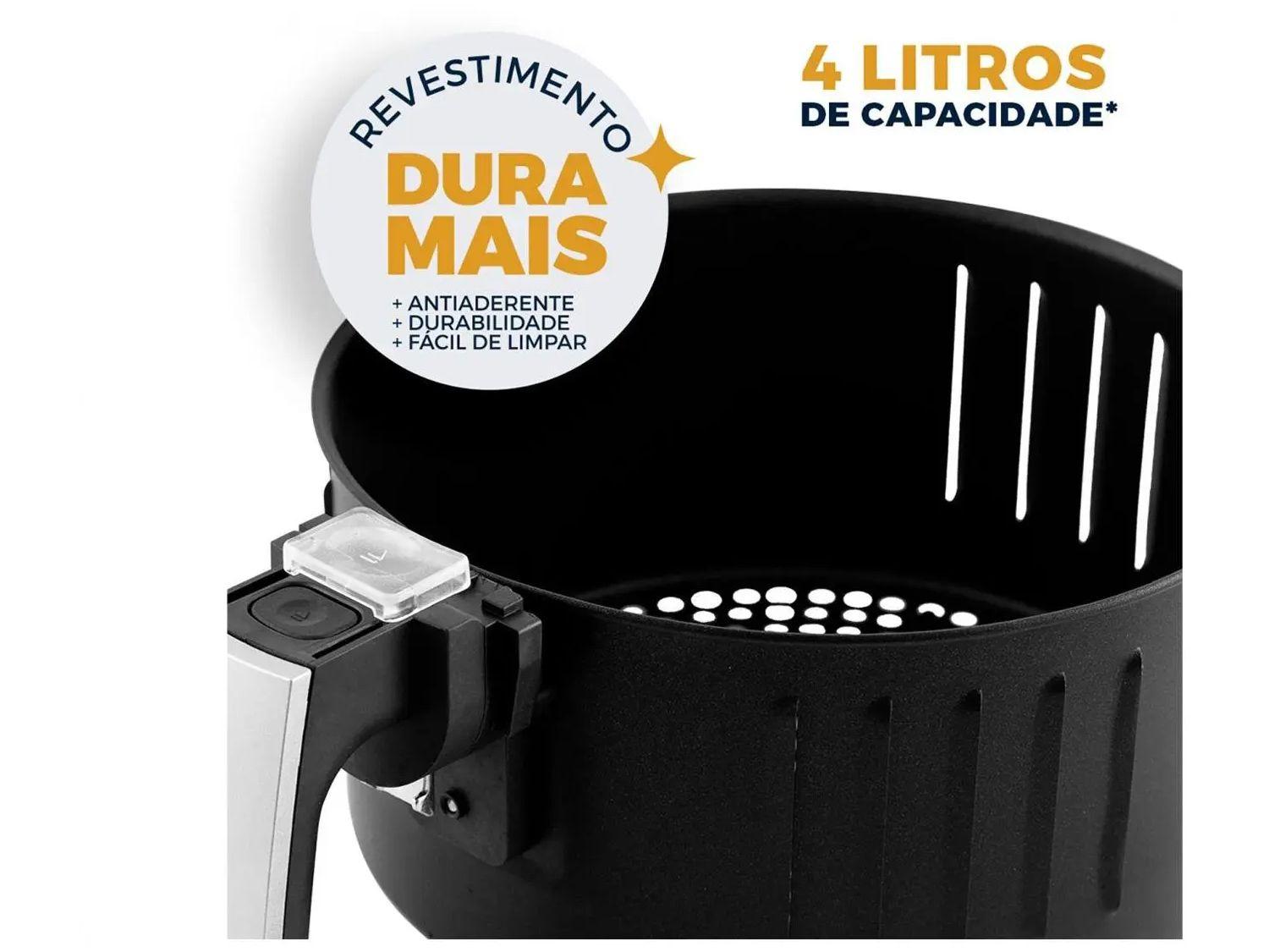 Air Fryer Britânia BFR21P Preto 3,4L com Timer