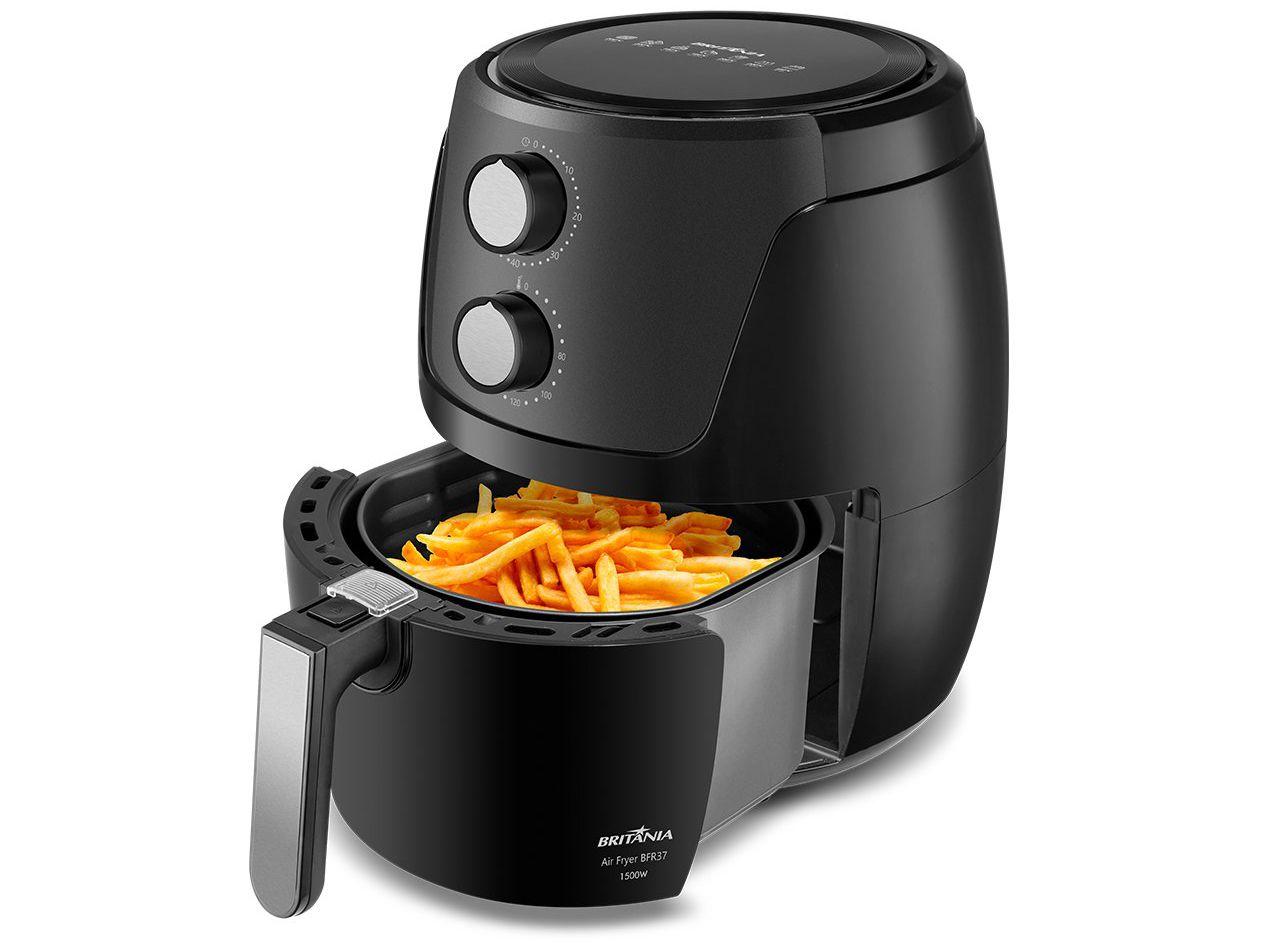 Air Fryer Britânia BFR37 Preta com Timer 4,2L