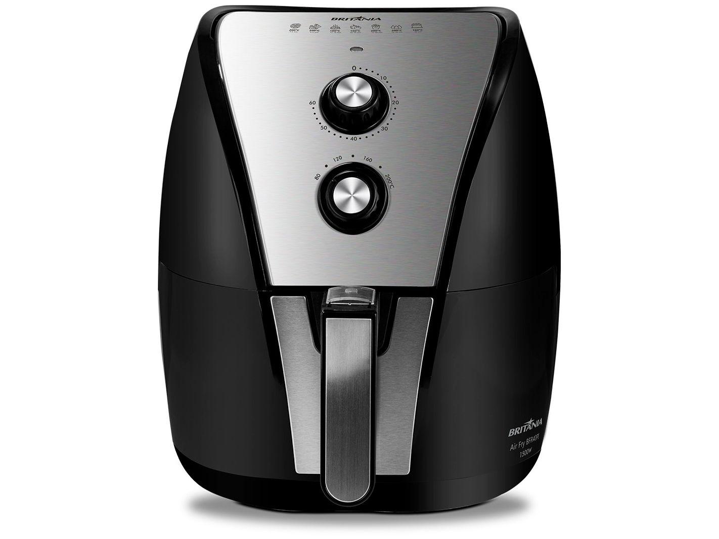 Air Fryer Britânia BFR40PI Preta 4,35L com Timer
