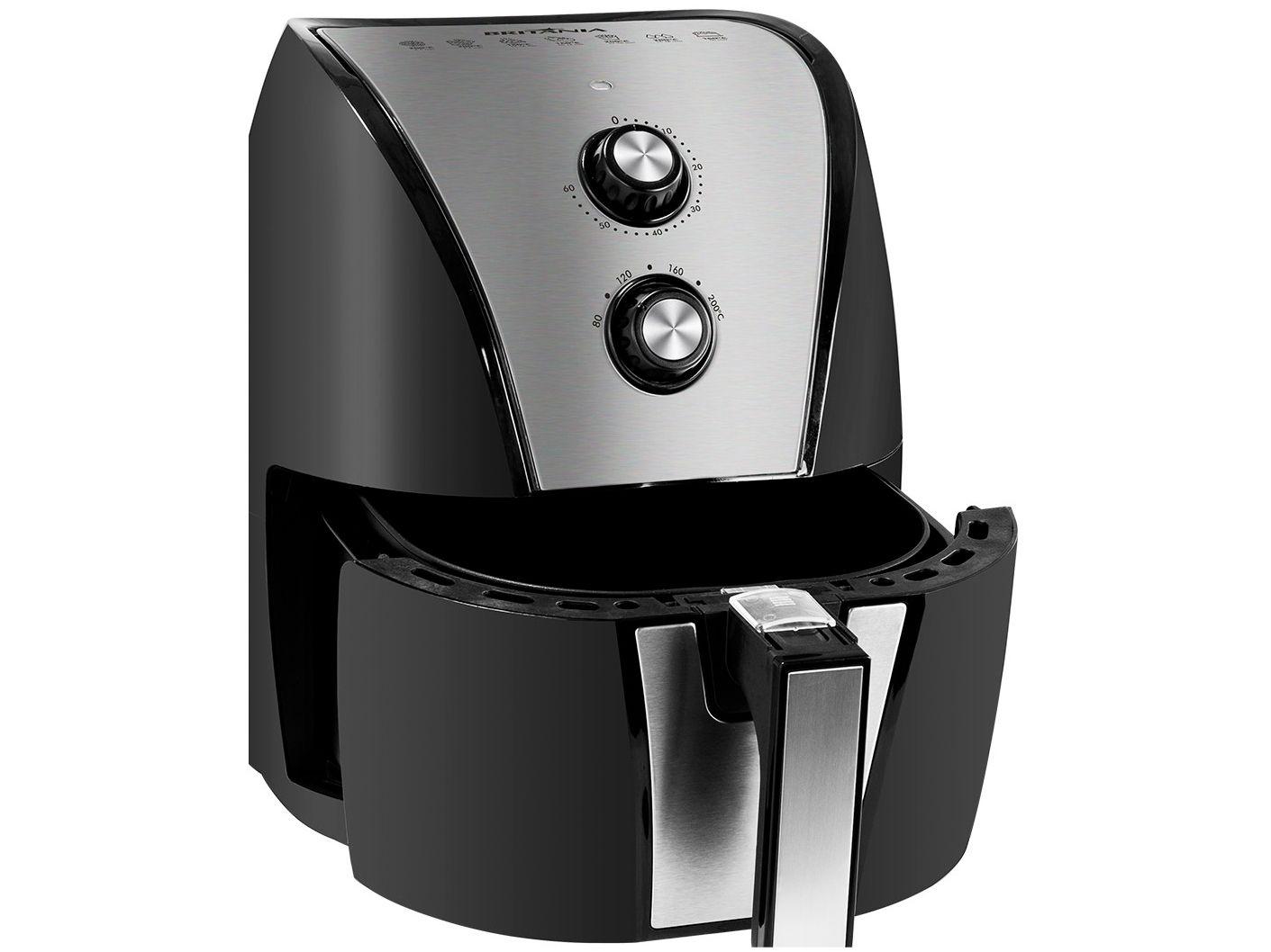 Air Fryer Britânia BFR40PI Preta 4,35L com Timer