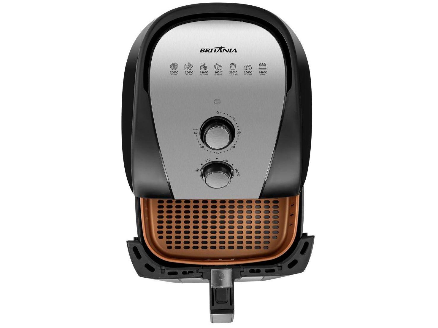 Air Fryer Britânia BFR51 Preta com Timer 5,2L