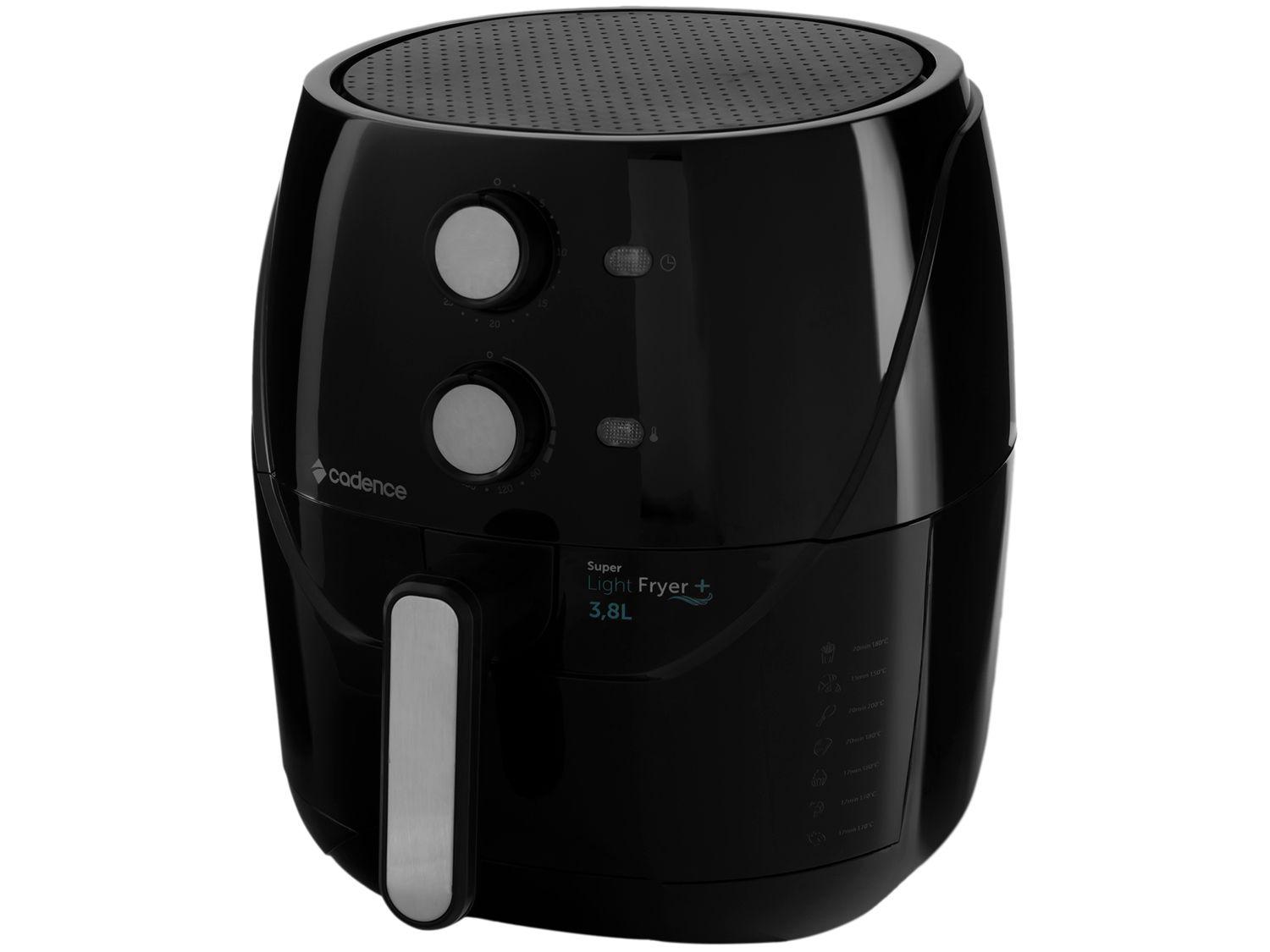 Air Fryer Cadence FRT555 Super Light Fryer+ Preta 3,8L com Timer