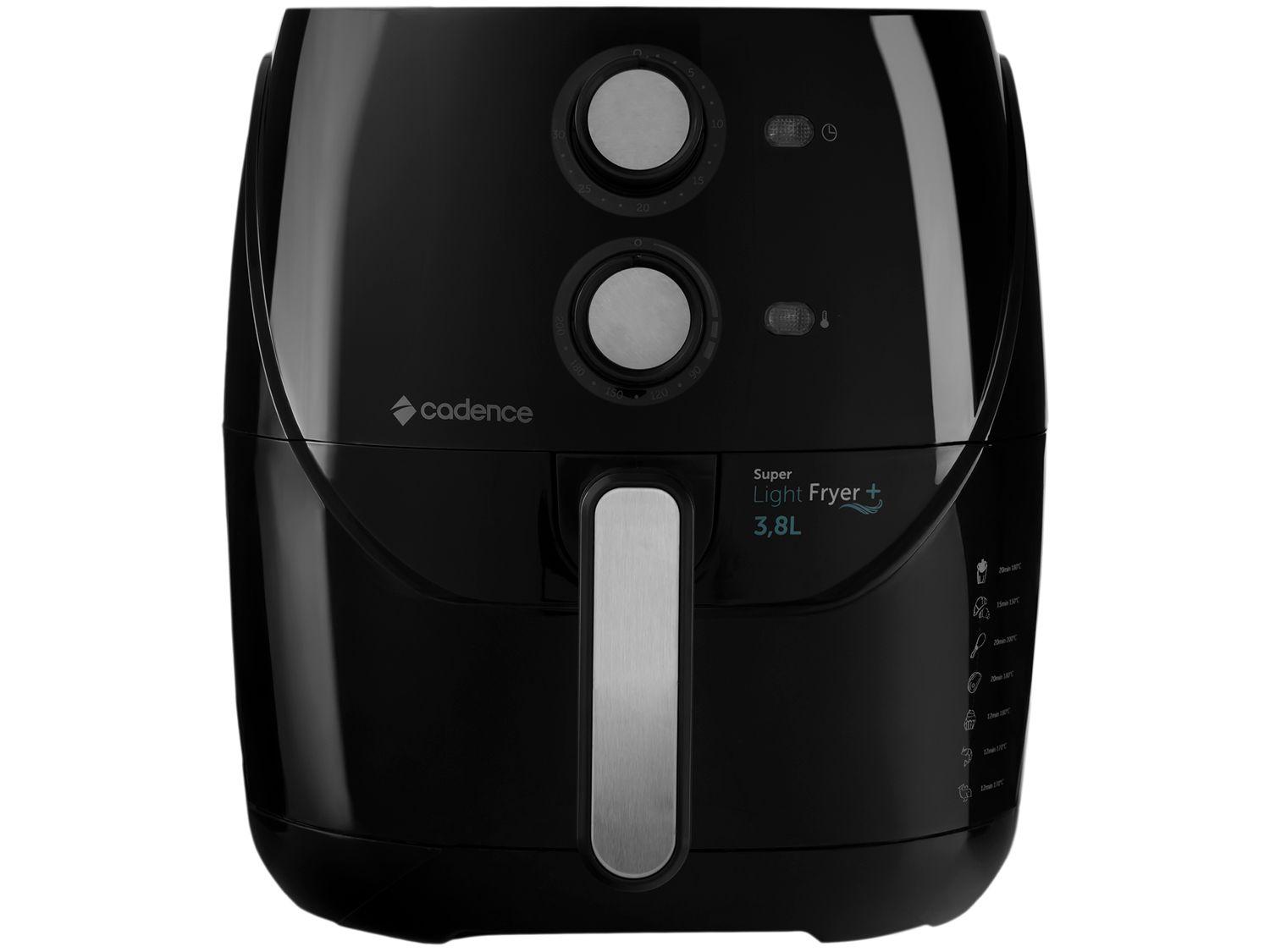 Air Fryer Cadence FRT555 Super Light Fryer+ Preta 3,8L com Timer