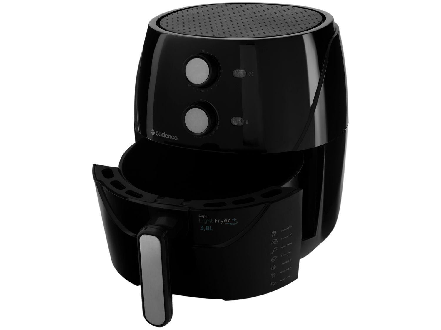 Air Fryer Cadence FRT555 Super Light Fryer+ Preta 3,8L com Timer