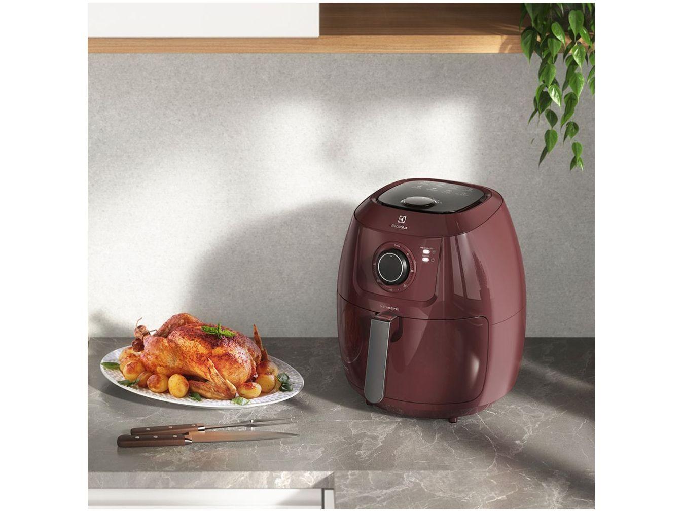 Air Fryer Electrolux Family Efficient EAF51 Dark Red 5L com Timer