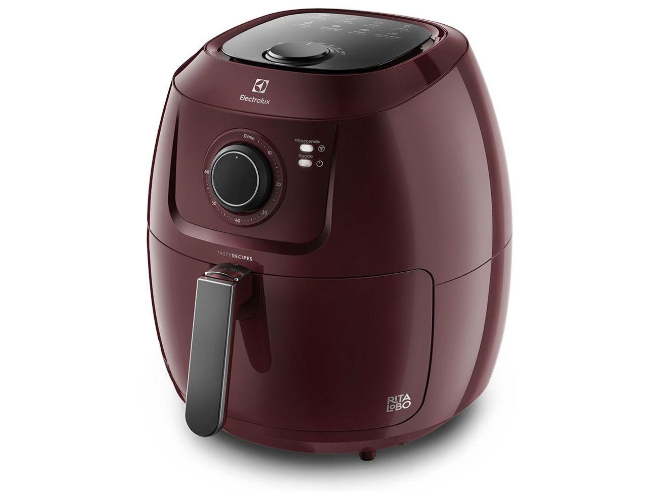 Air Fryer Electrolux Family Efficient EAF51 Dark Red 5L com Timer