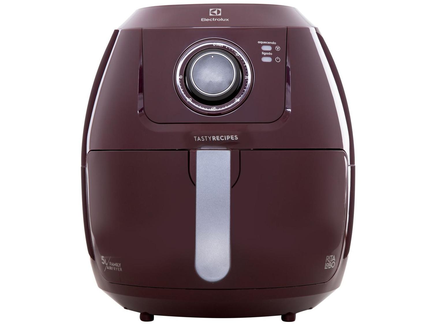 Air Fryer Electrolux Family Efficient EAF51 Dark Red 5L com Timer