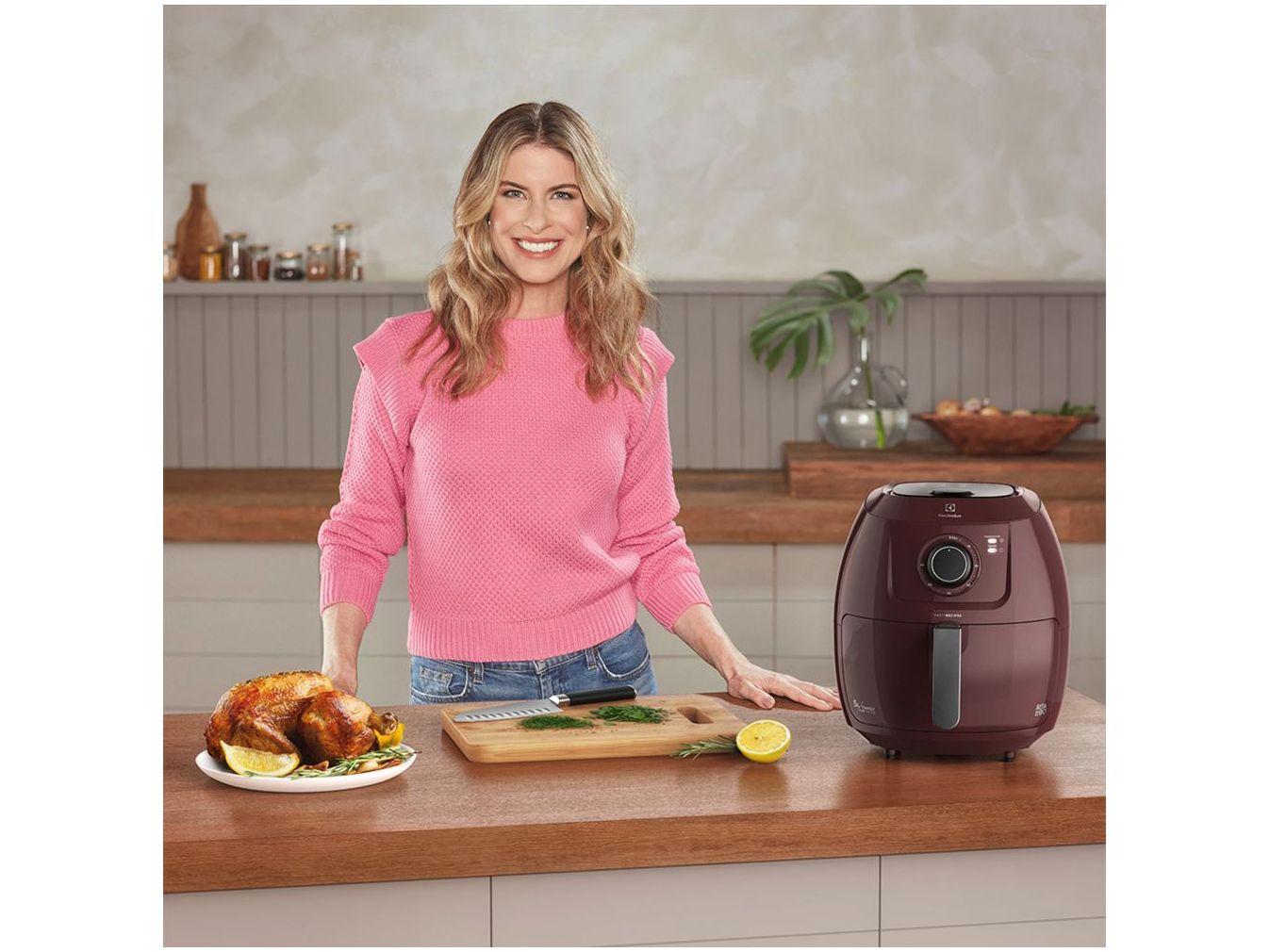 Air Fryer Electrolux Family Efficient EAF51 Dark Red 5L com Timer