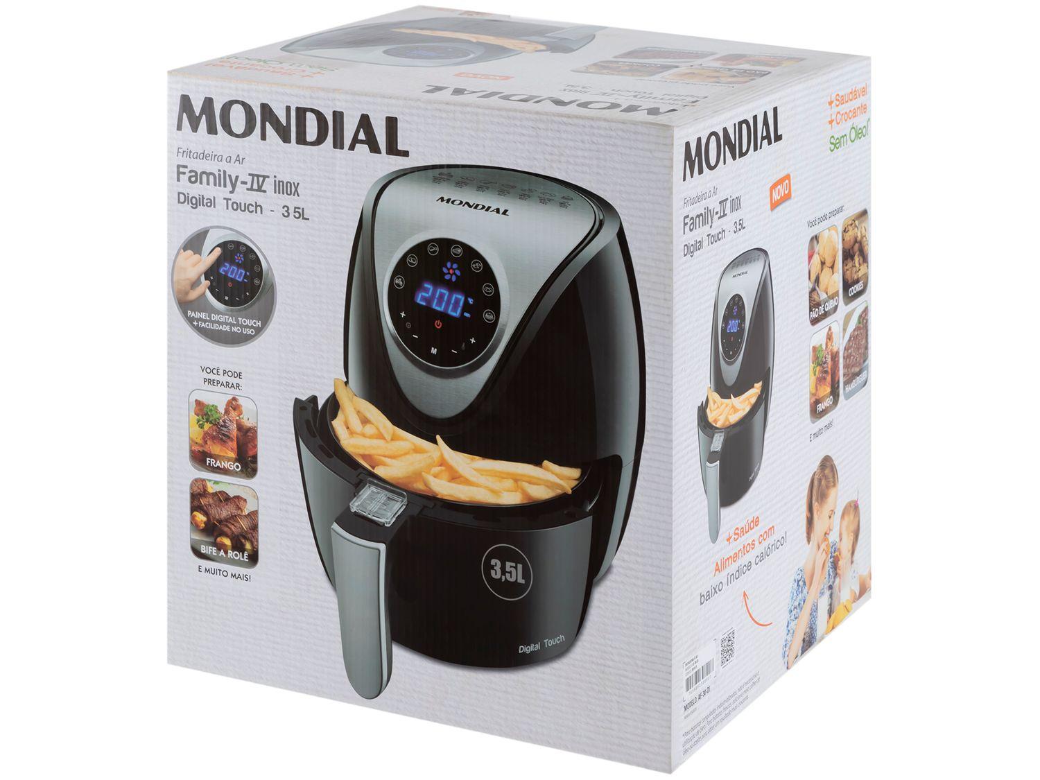 Air Fryer Mondial AF-30-DI Preto 3,5L com Timer