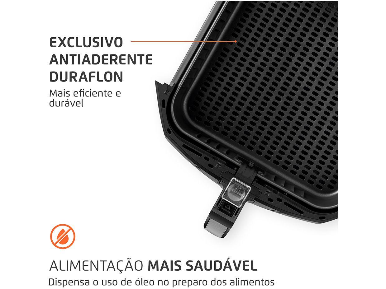 Air Fryer Mondial AFN-80-BI Preta e Inox 8L com Timer