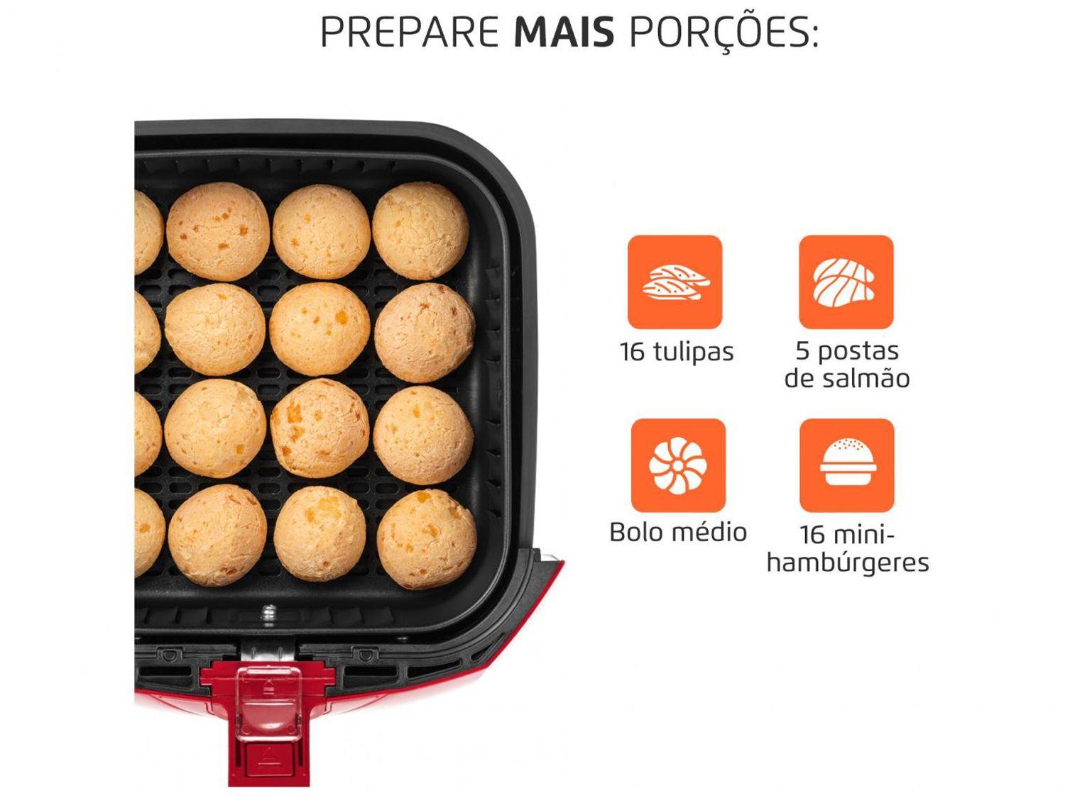 Air Fryer Mondial AFN40FR Vermelha 4L com Timer