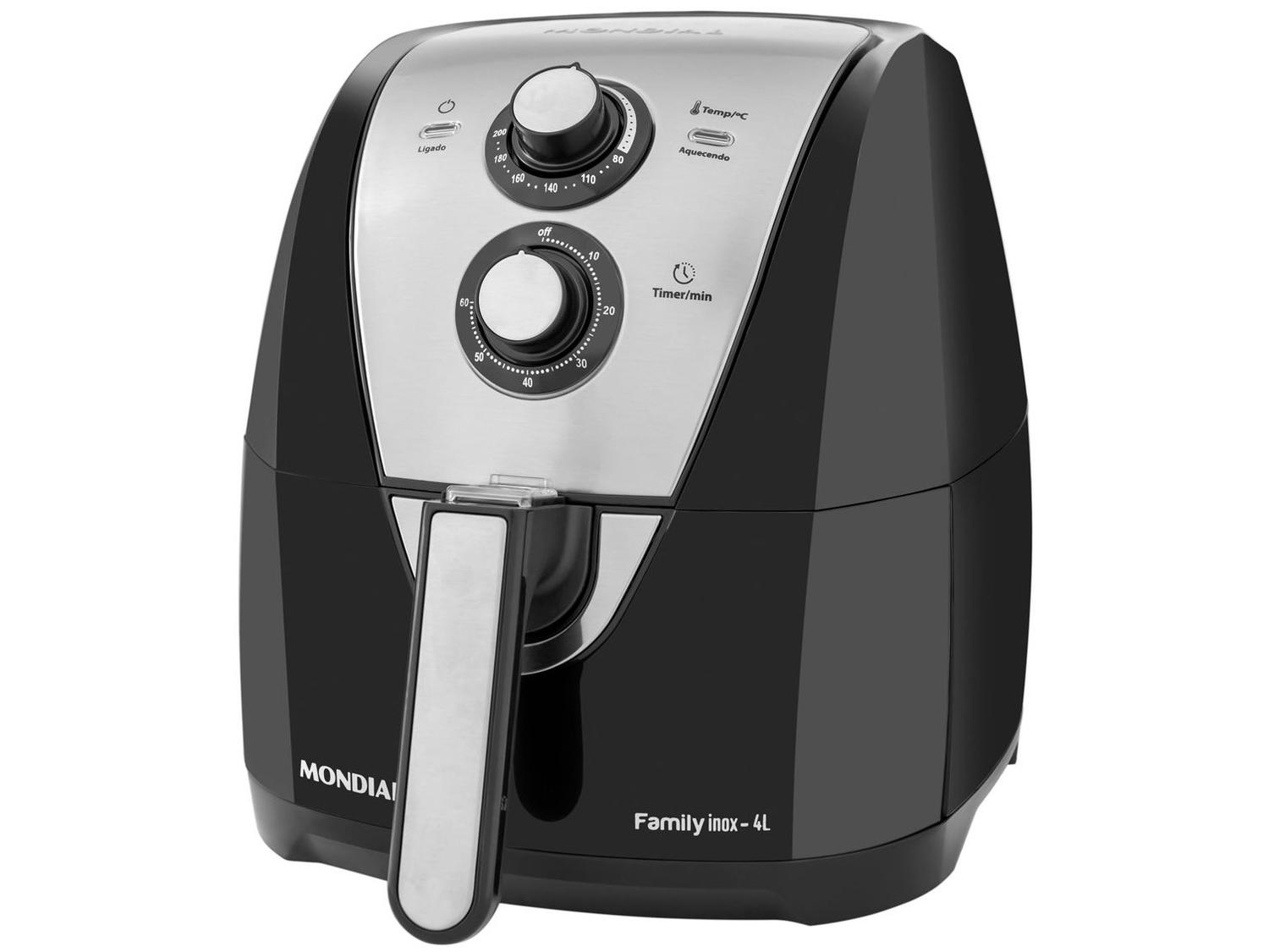 Air Fryer Mondial Family AFN-40-BI Preto 4L com Timer