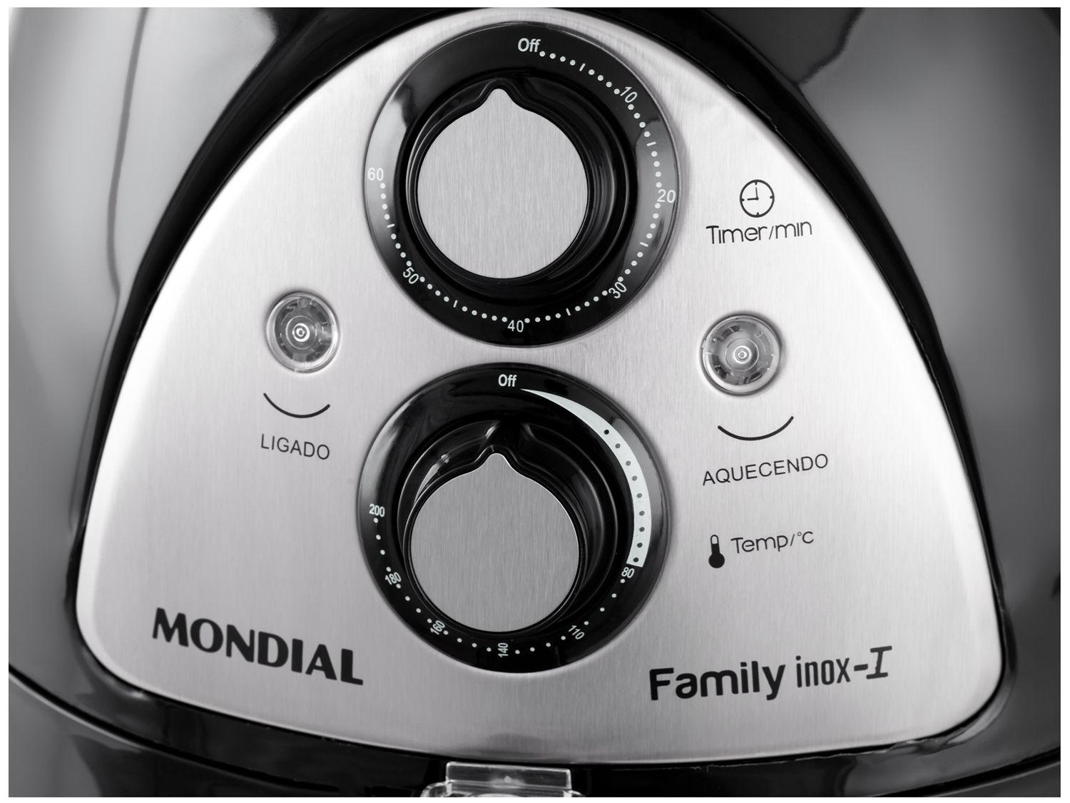 Air Fryer Mondial Family Inox I 4L com Timer