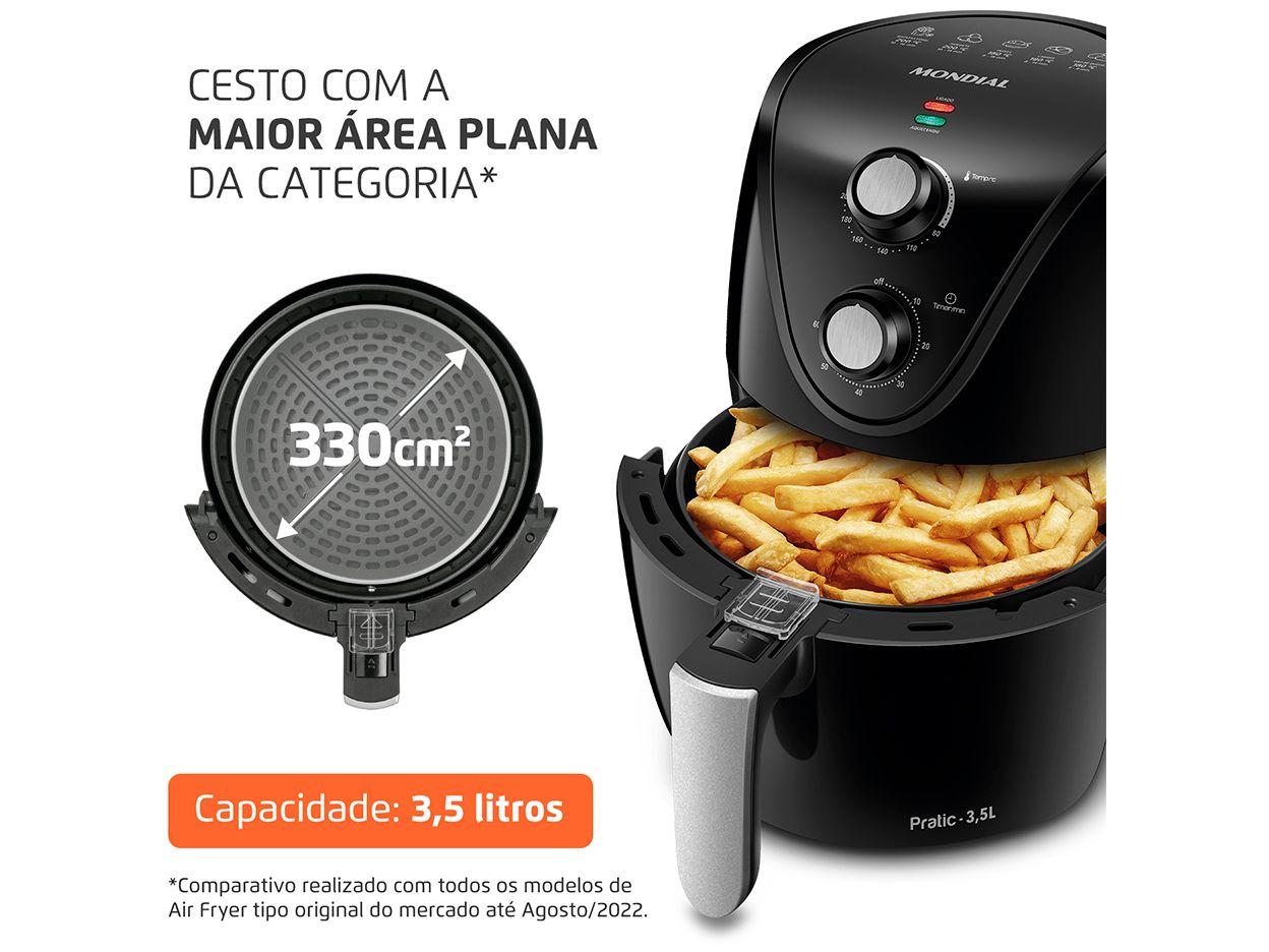 Air Fryer Mondial New Pratic AF-31 Preta 3,5L com Timer